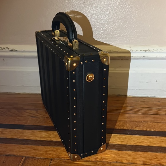 Fendi vintage unisex FF Pequin logo monogram trunk briefcase bag - Picture 6 of 13